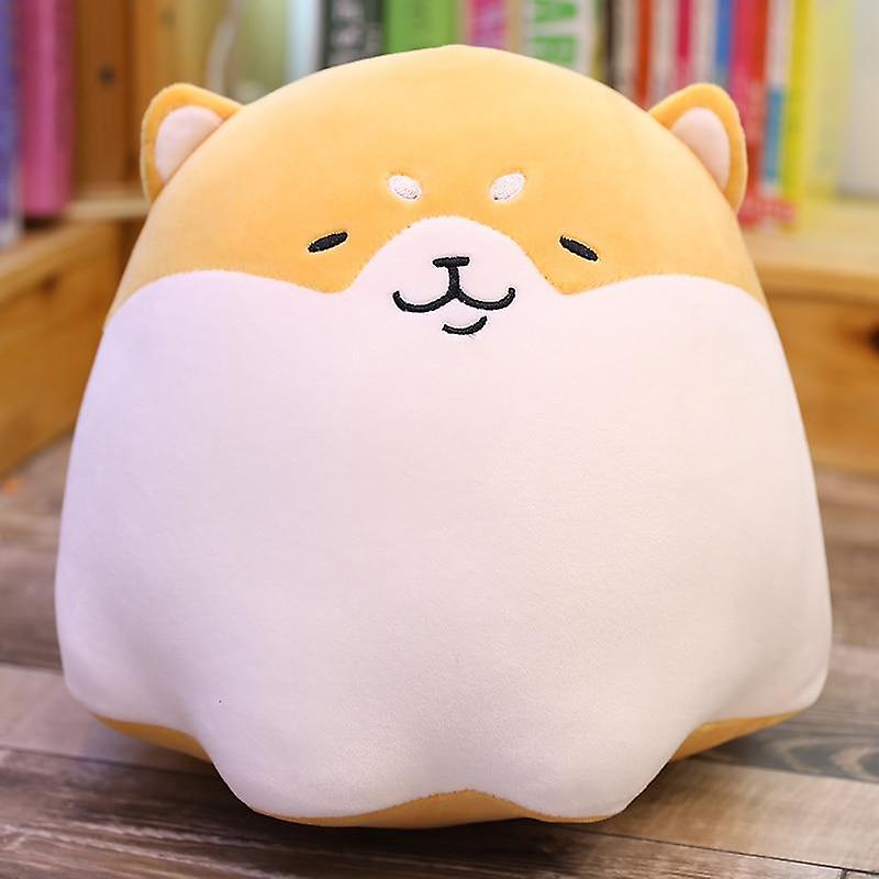 Baby Gift Sets 30cm Fat Round Cute Shiba Inu Dog Plush Doll Stuffed Animal Puppy Dog Plush Toys Brown