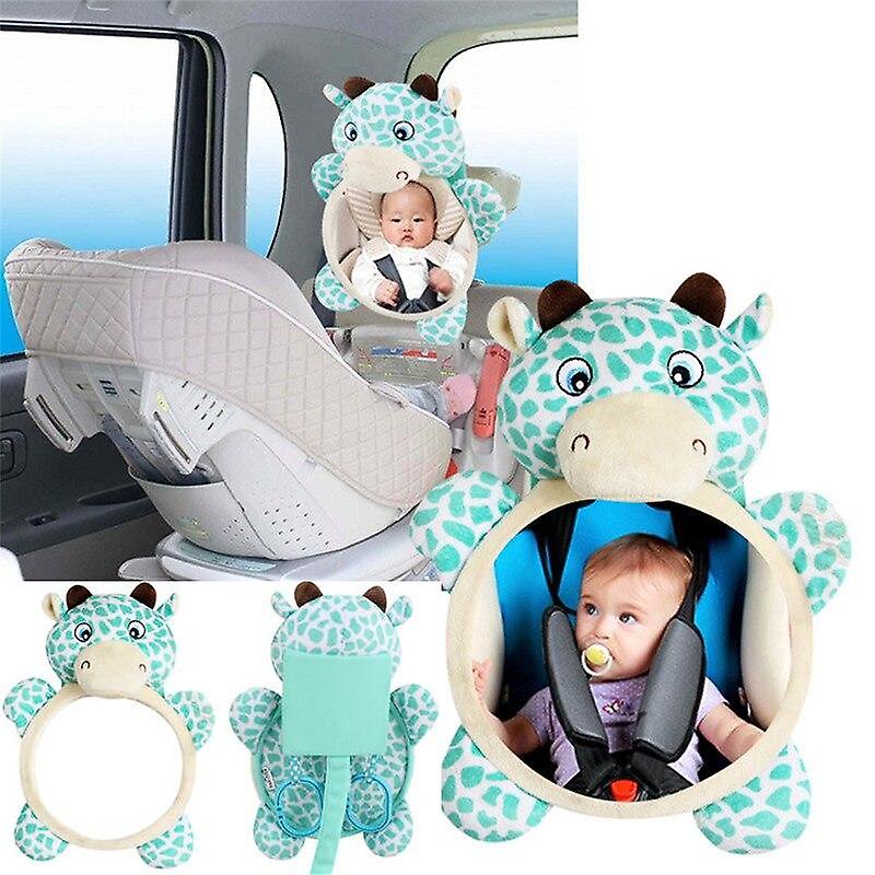 Baby Activity Toys Baby Car Seat Stuffed Plush Toys Animal Mirror Toddler Rattle Infant Backseat Rattles & Mobiles