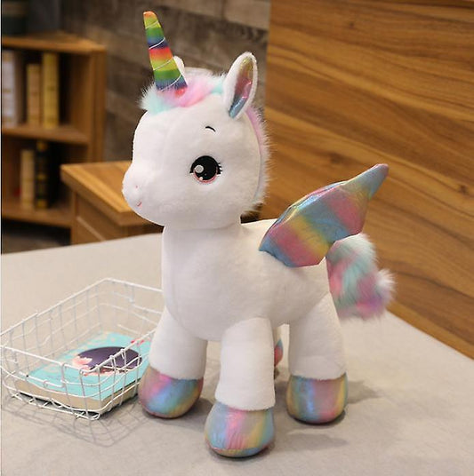 Baby Gift Sets 40cmMythical Unicorn Plush Toys Soft Stuffed Cartoon Animal Horse Baby Pillows Pegasus Dolls White