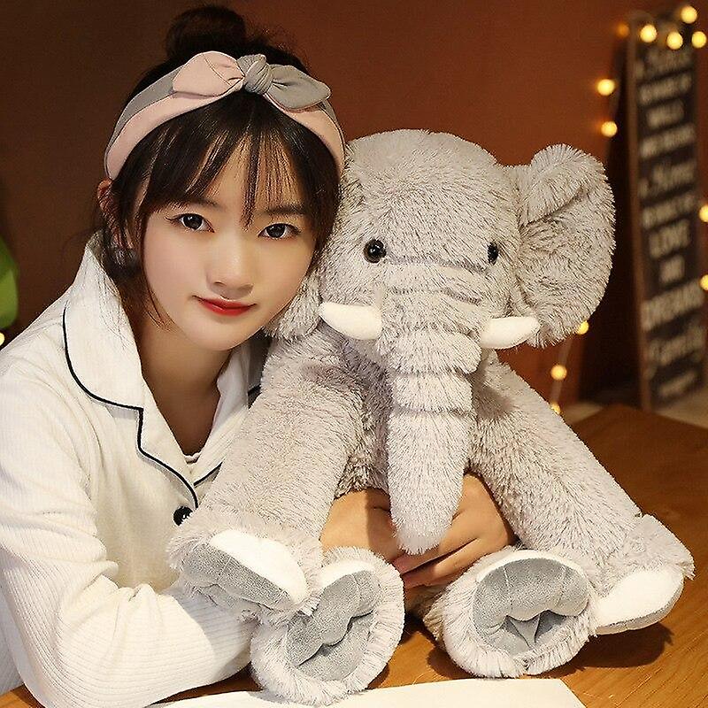 Baby Gift Sets 45CM Elephant Plush Toy Infant Soft For Sleeping Stuffed Animals Toys Grey