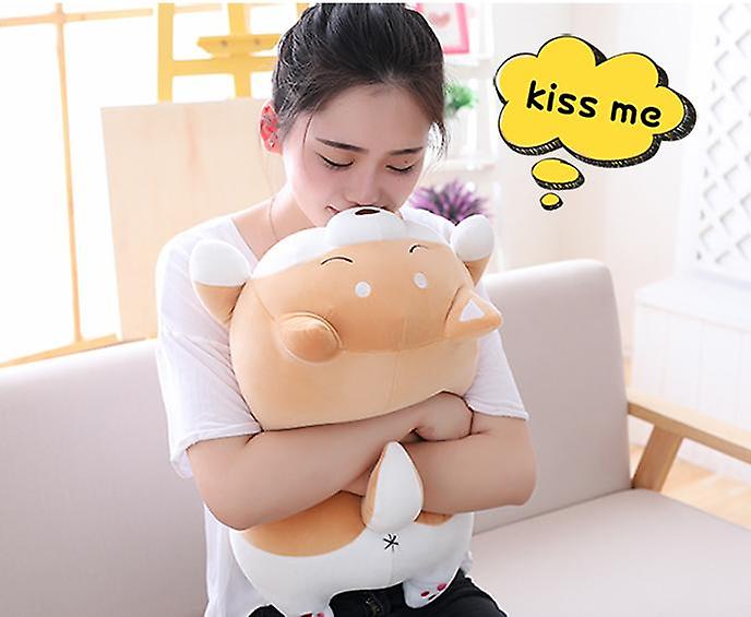 Baby Gift Sets 40cm Cute Fat Shiba Inu Dog Plush Toy Stuffed Soft Kawaii Animal Dolls Cartoon Pillow Lovely Gift