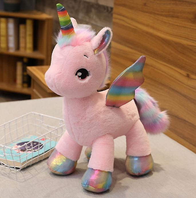 Baby Gift Sets 40cmMythical Unicorn Plush Toys Soft Stuffed Cartoon Animal Horse Baby Pillows Pegasus Dolls Pink