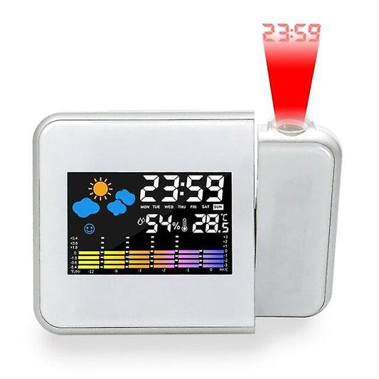 Alarm Clocks Digital Projection Alarm Clock With Temperature&Thermometer Display Alarm Clocks