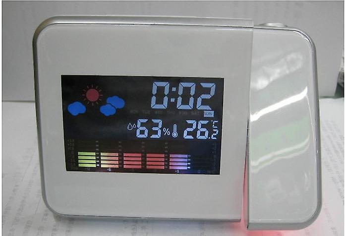 Alarm Clocks Digital Projection Alarm Clock With Temperature&Thermometer Display Alarm Clocks