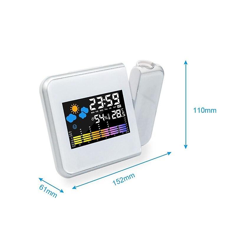 Alarm Clocks Digital Projection Alarm Clock With Temperature&Thermometer Display Alarm Clocks