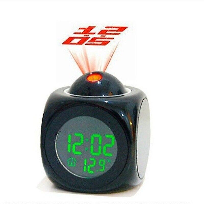 Alarm Clocks Projection Digital Weather LCD Snooze Clock Bell Alarm Display Backlight LED Projector Home