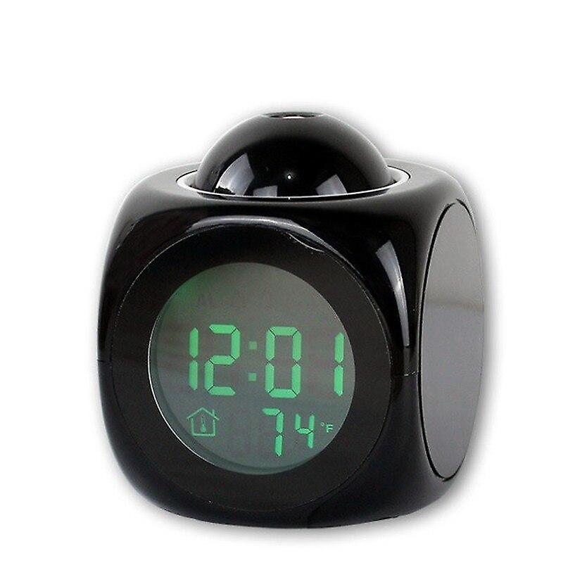 Alarm Clocks Projection Digital Weather LCD Snooze Clock Bell Alarm Display Backlight LED Projector Home