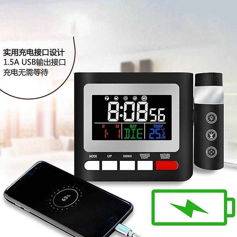 Alarm Clocks Projection Alarm Clock With FM Radio Backlight Contact Buttons with Time