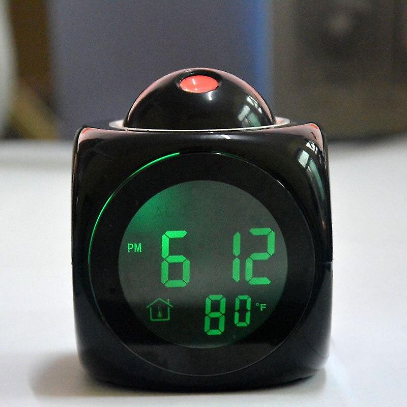 Alarm Clocks Projection Digital Weather LCD Snooze Clock Bell Alarm Display Backlight LED Projector Home