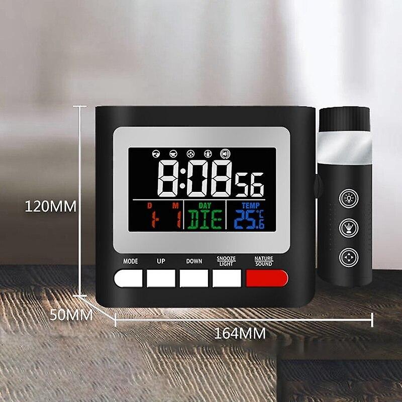 Alarm Clocks Projection Alarm Clock With FM Radio Backlight Contact Buttons with Time