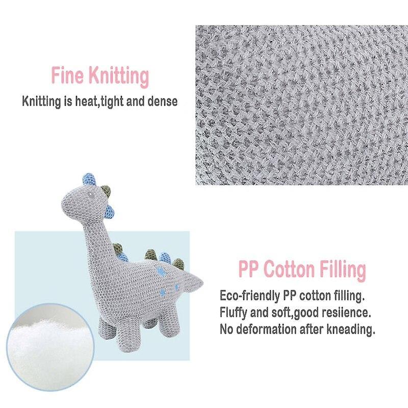 Baby Gift Sets 1pc Handmade Elephant Knitted Toys Crochet Wool Doll Animal Stuffed Plush Toy