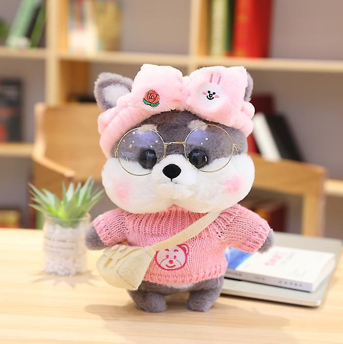 Baby Gift Sets 30cm Cartoon Cute Shiba Inu Cosplay Dress Up Plush Toys Stuffed Dog Animals Doll