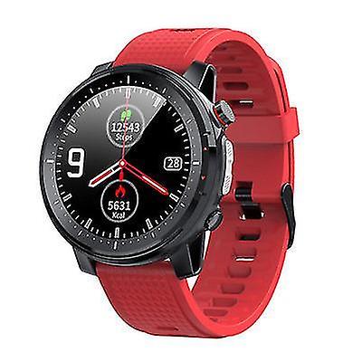 Activity Monitors Smart Watch Blood Pressure Monitor Blood Oxygen Meter Heart Rate Monitor Waterproof IP68 Red