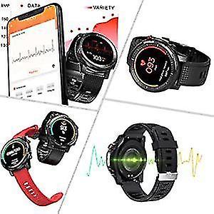 Activity Monitors Smart Watch Blood Pressure Monitor Blood Oxygen Meter Heart Rate Monitor Waterproof IP68 Red