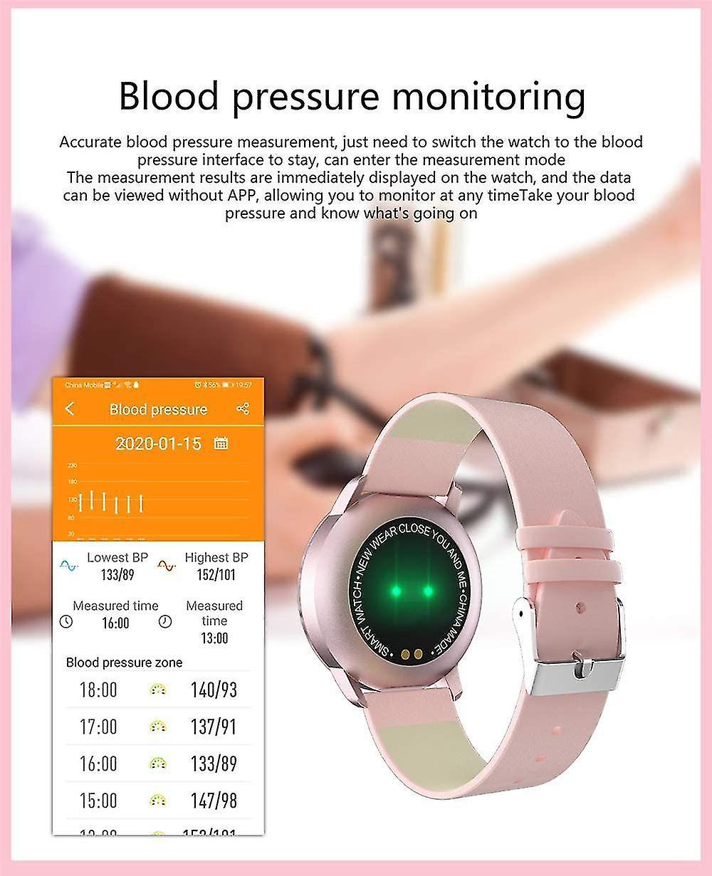 Activity Monitors Q8 Smart WatchColor Screen Smartwatch Women Fitness Tracker Heart Rate Monitor for Android