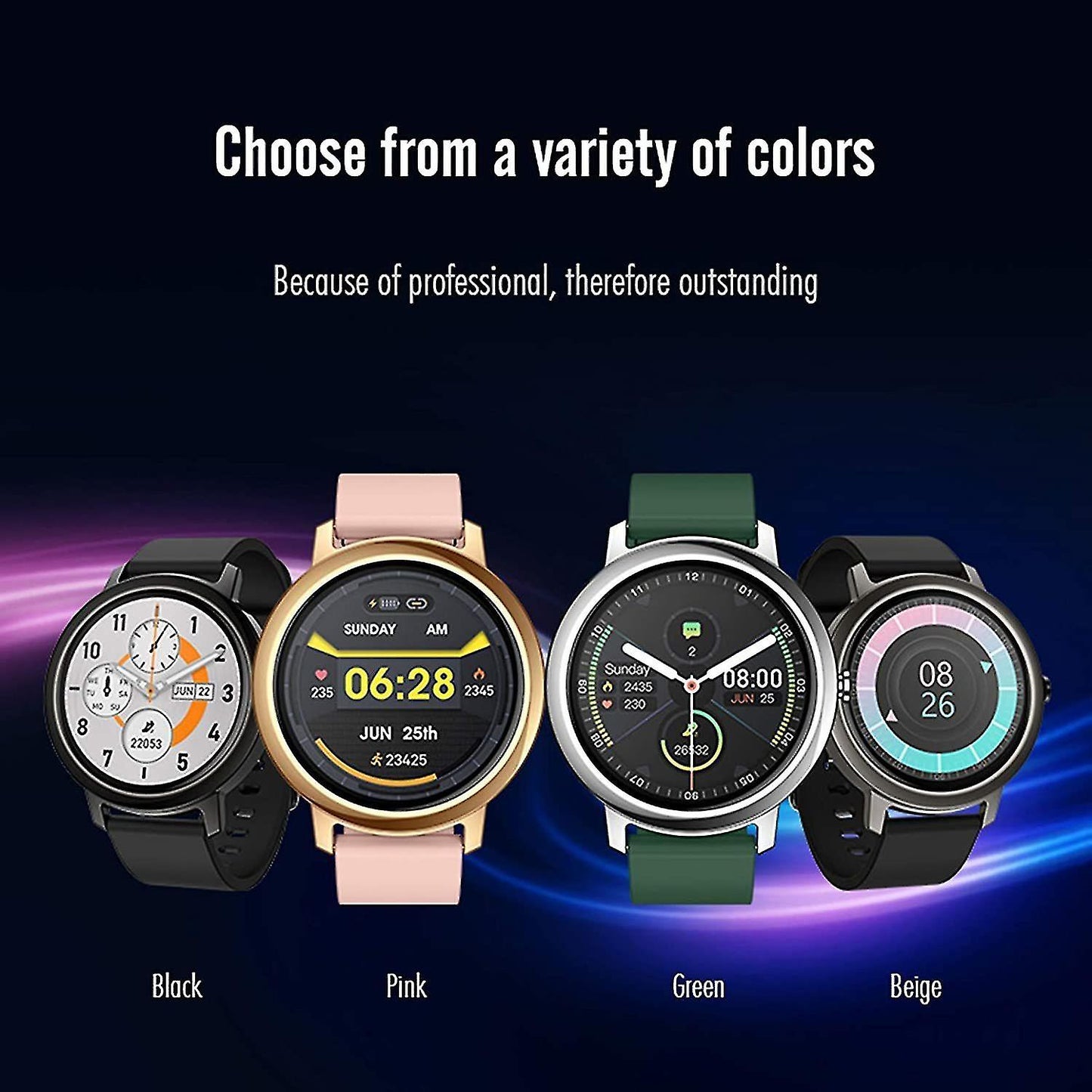 Activity Monitors Ladies Smart Watch with 1.3 inch touchscreen bluetooth local music call MP3 player TWS activity