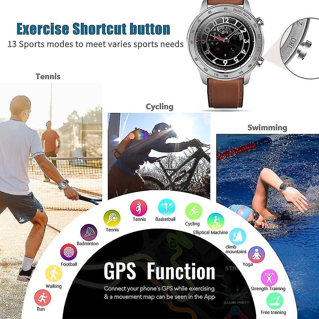 Activity Monitors Chronus Connected Watch Smart Watch Men IP68 Waterproof Connected Bracelet Cardio Pedometer