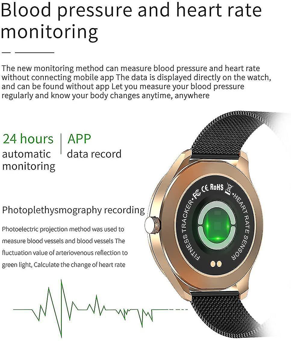 Activity Monitors Chronus Q9L Smart Watch 1.28 Inch Color Screen Nordic 52832 Heart Rate Blood Pressure Monitoring