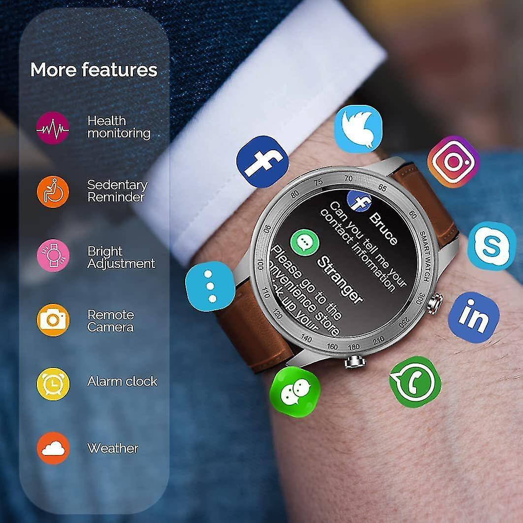 Activity Monitors Chronus Connected Watch Smart Watch Men IP68 Waterproof Connected Bracelet Cardio Pedometer