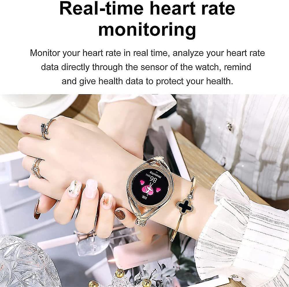 Activity Monitors Smart Watch for Women 1.09 inch Heart Rate Monitoring for Android iOS