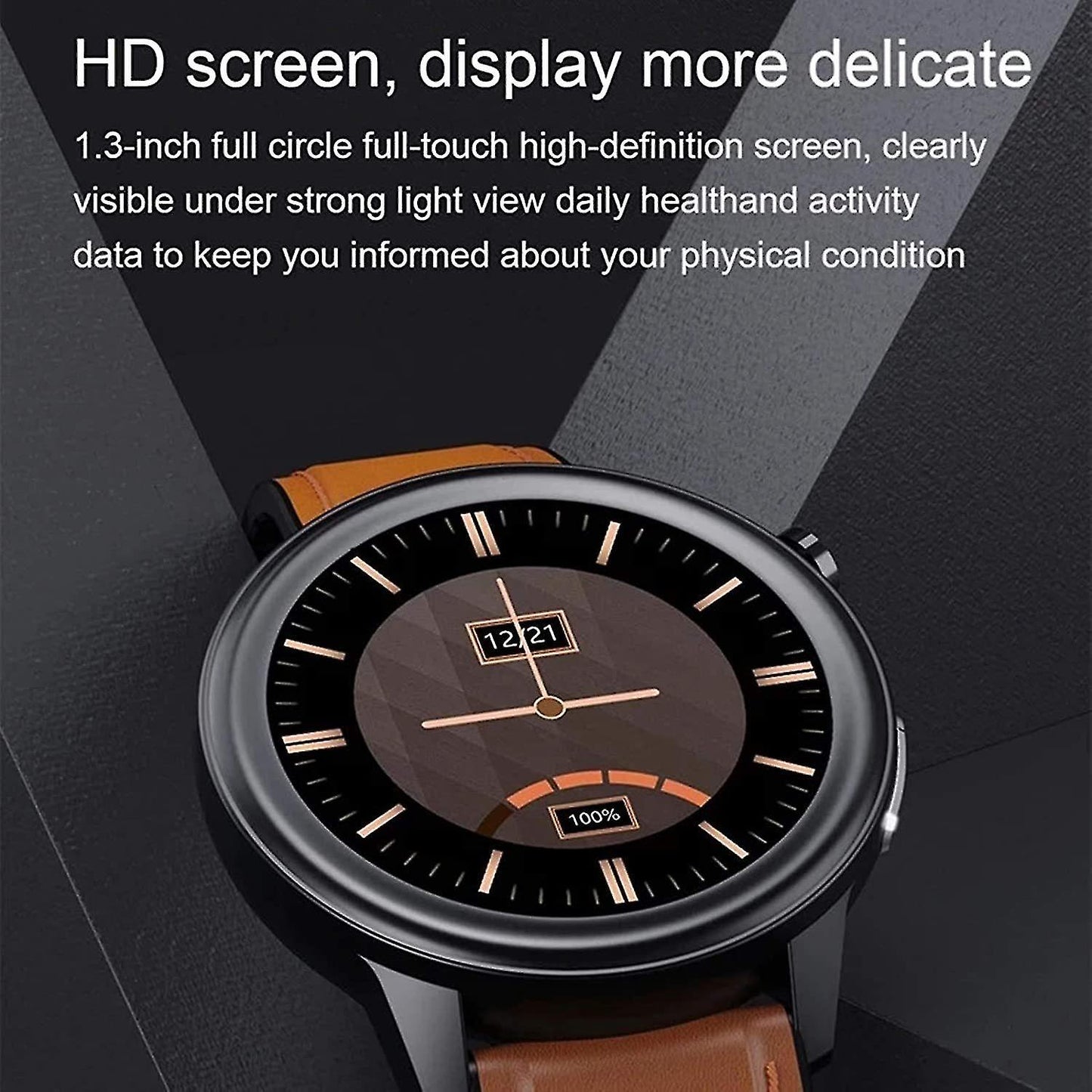 Activity Monitors E80 Smart Watch Body Temperature Smartwatch Multi-Sports Mode ECG + PPG Fitness Tracker