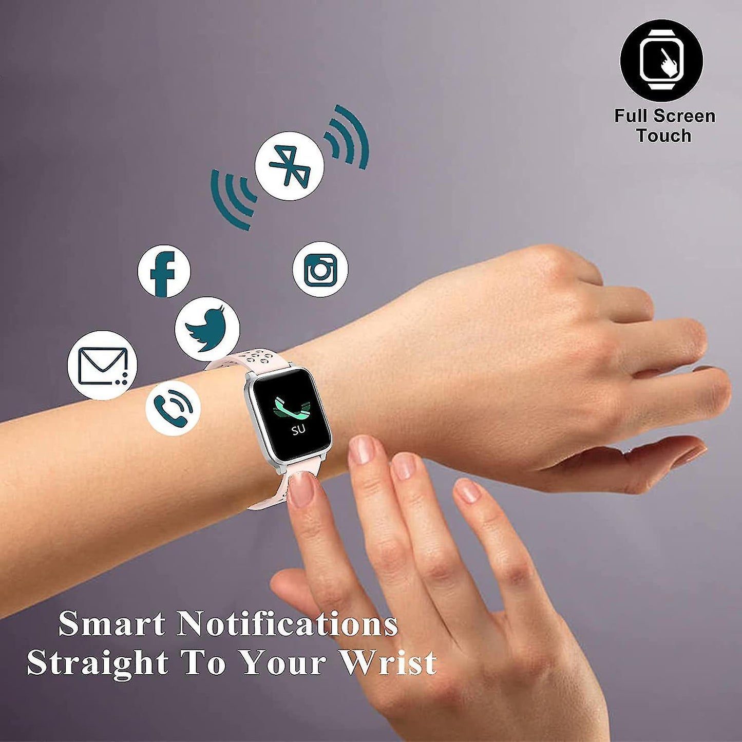 Activity Monitors Chronus Smart Watch for Women Men Fitness Trackers with Blood Oxygen Heart Rate and Sleep Monitor