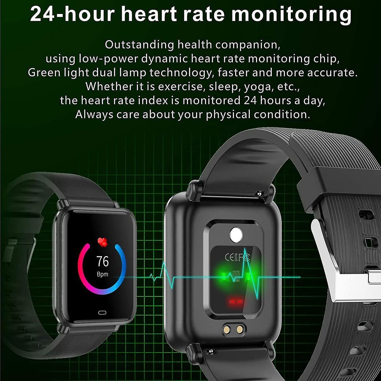 Activity Monitors Smart Watch Sport Temperature Measurement Fitness Tracker for Android iOS