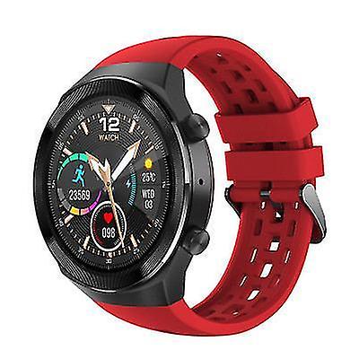 Activity Monitors Smart Watch Men Q8 Bluetooth Call Waterproof 600Mah for Android and IOS Red