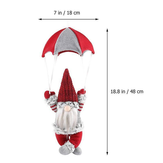 48*18*18cm Red Stuffed Animals Gnome Christmas Plush Toy Decoration And Ornament For Indoor And Outd