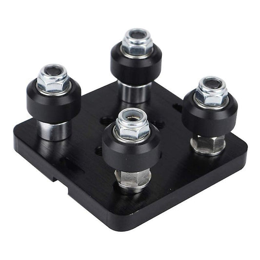 5X0.6CM Black Pulleys, Blocks & Sheaves Aluminum Profile Pulley V-slot Build Gantry Plate 3d Printer