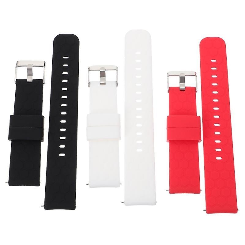 20X2.2cm unisex Watch Bands 3pcs Watch Strap Smart Watch Band Breathable Watchband Watch Replacement