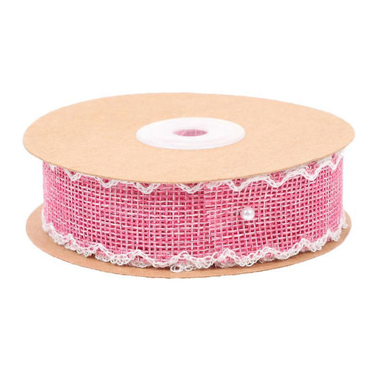 0.02X2.5X910CM Rosy Ribbons & Trim 1 Roll Diy Ribbon Present Flower Wrapping Ribbon Headdress Making