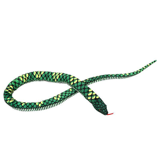 280x6cm Green Toy Tools Stuffed Simulation Long Snake Animals Doll Fake Snake Plush Toys Children Gi