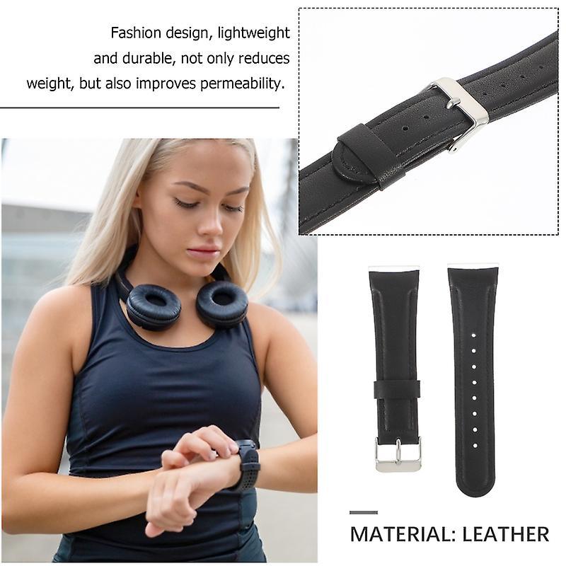 10.4x1.8cm unisex Watch Bands Smart Watch Wrist Band Leather Watch Strap Compatible For Fitbit Versa